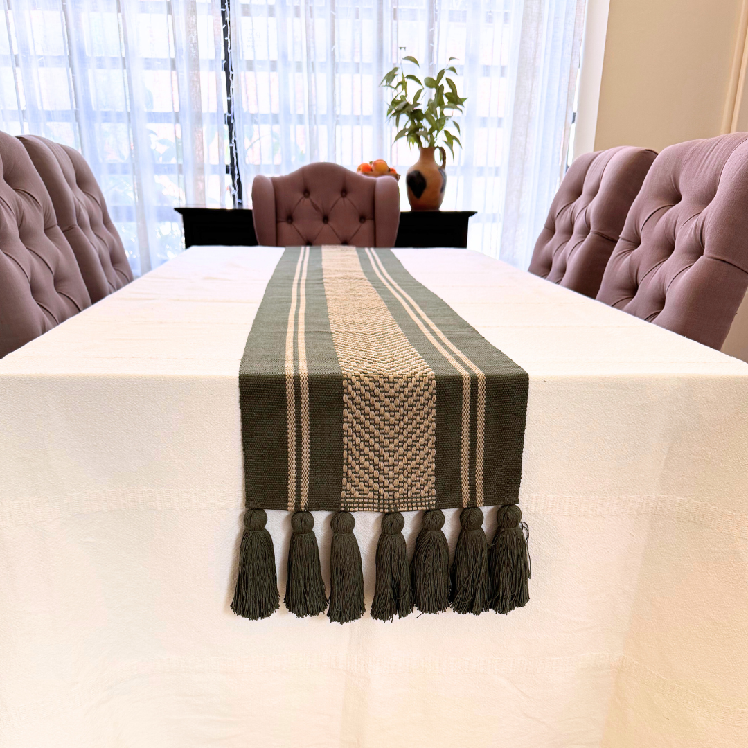 Juego Textil para Mesa, Verde Olivo