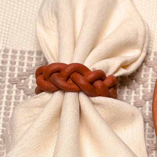 Set 4 Anillos Servilleta Trezados