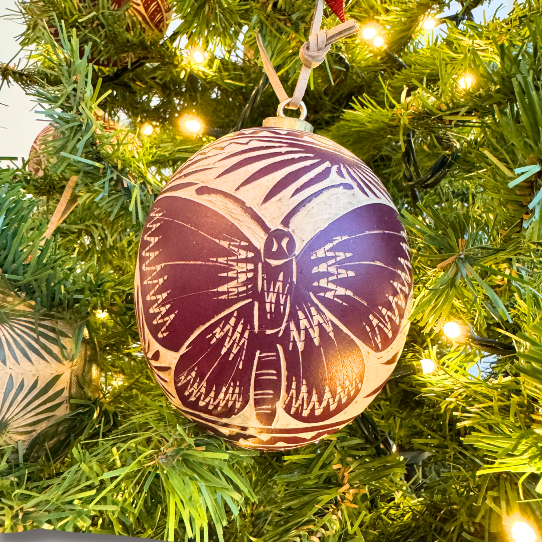 Esfera Natural Mediana | Rojo Vino