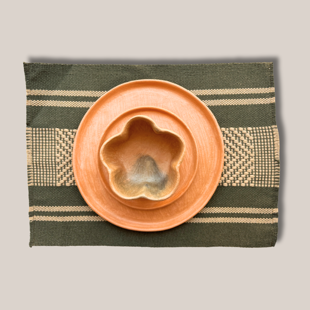 Juego Textil para Mesa, Verde Olivo