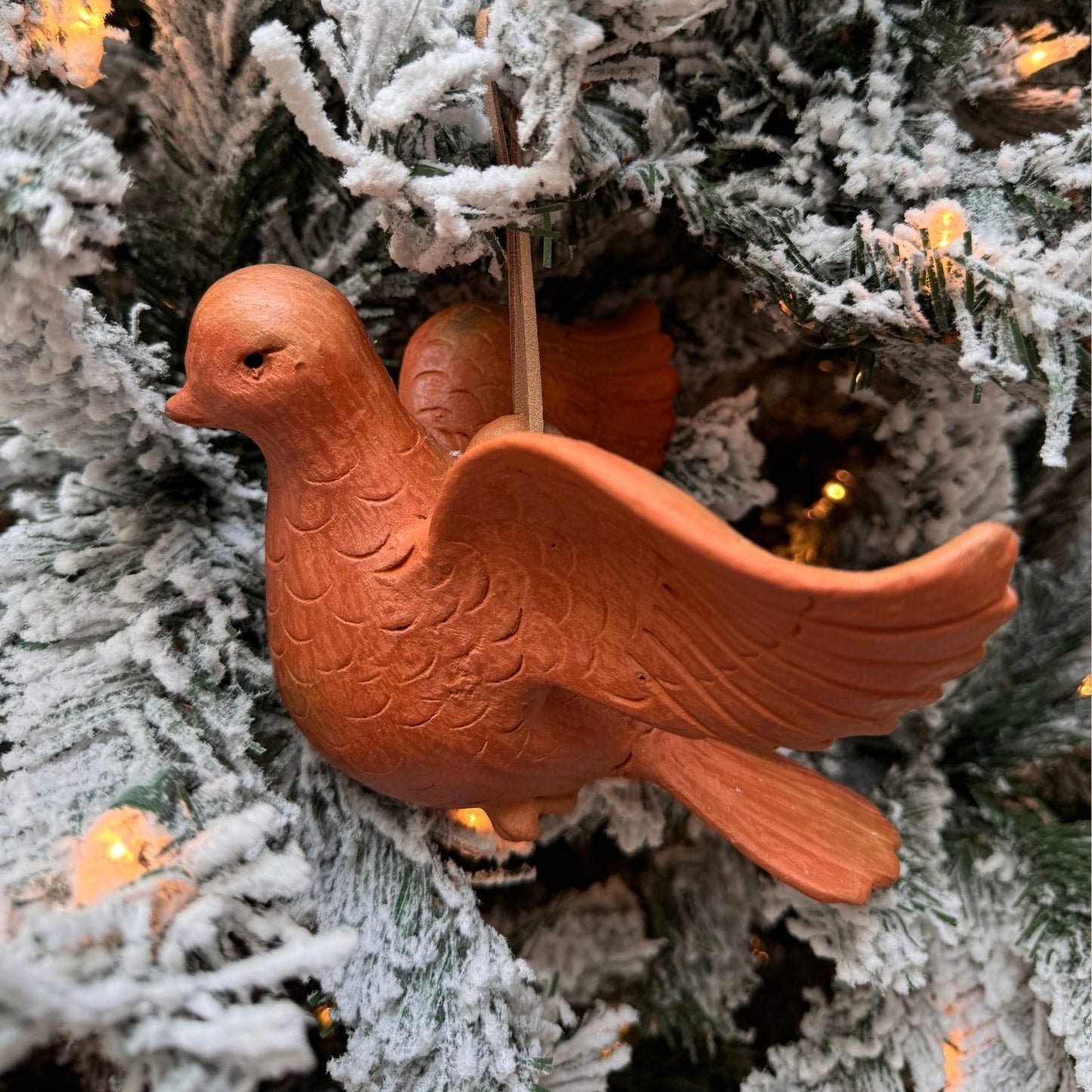 Paloma grande, ornamento navidad