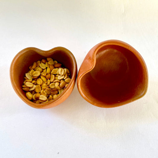 Salsero Corazón | Cerámica artesanal | 2 Piezas