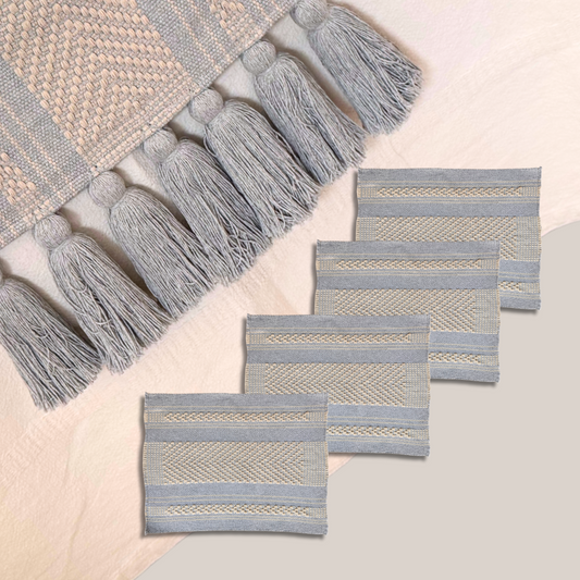 Juego Textil para Mesa, Azul Acero