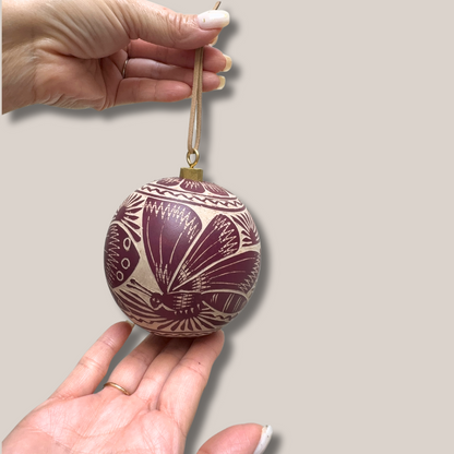 Esfera Natural Mediana | Rojo Vino