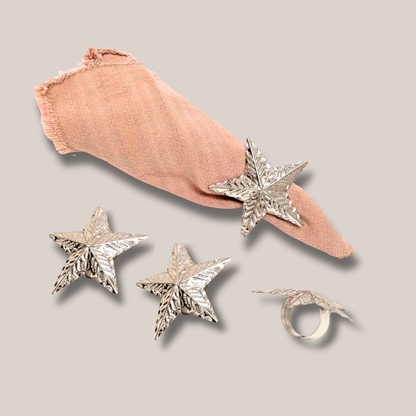 Estrella Anillo para Servilleta | Hojalata