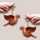2 Palomas pequeñas, ornamento navidad