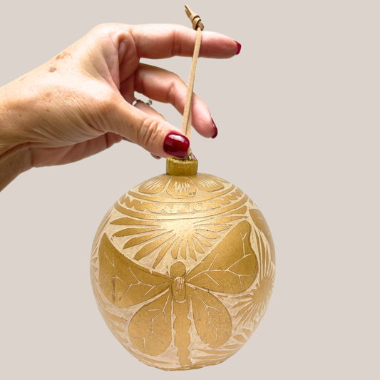 Esfera Natural Grande | Oro viejo