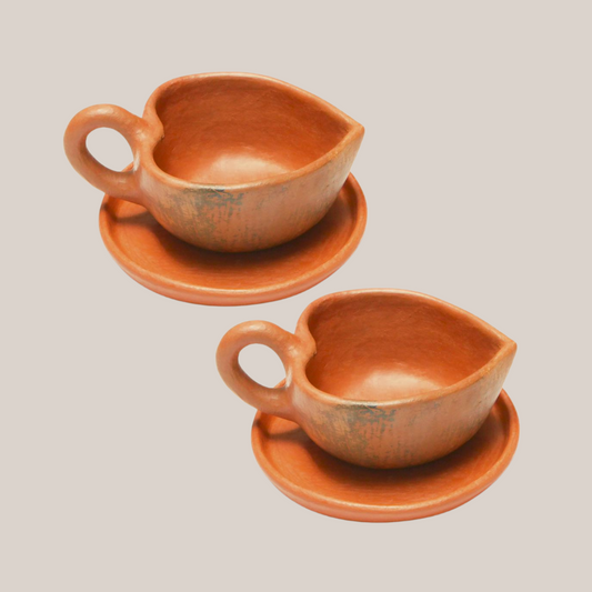 Set de 2 Tazas Enedina con Plato