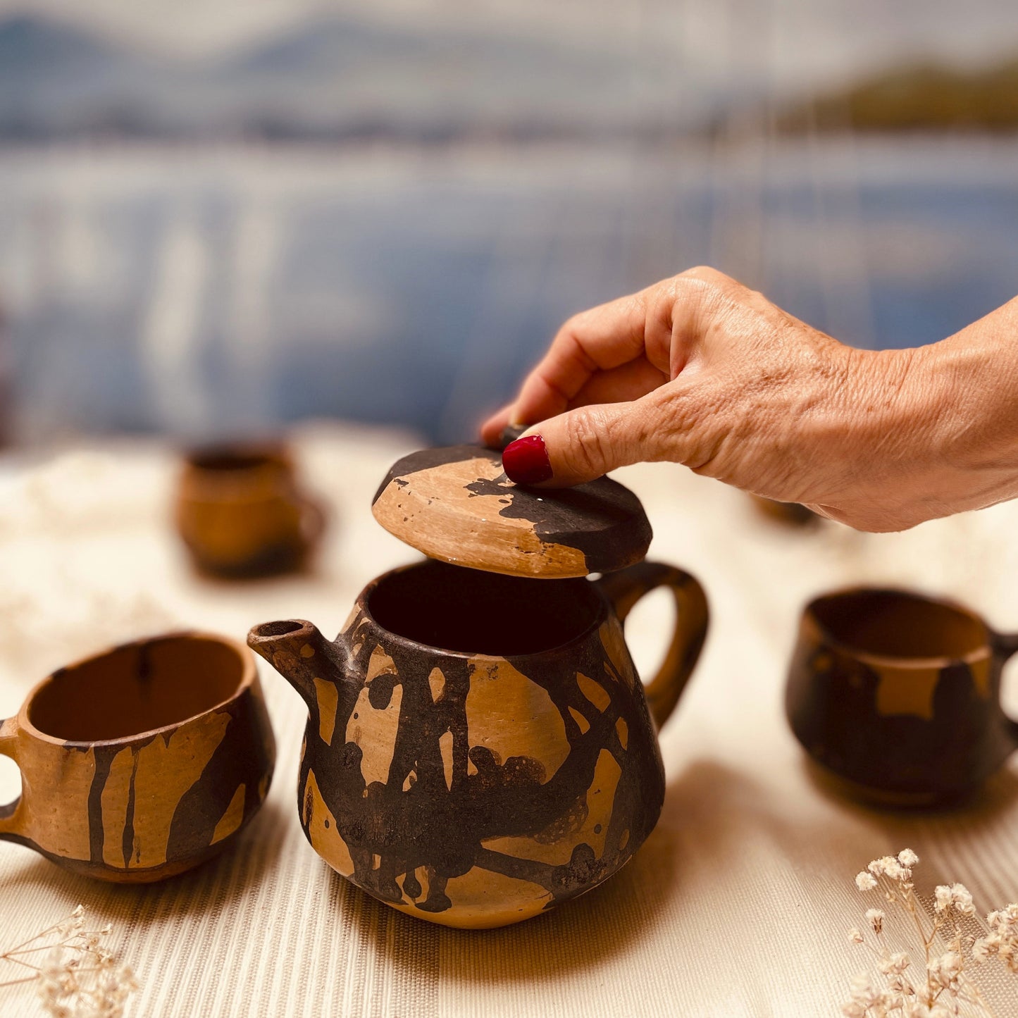 Tazas | Cerámica chorreada